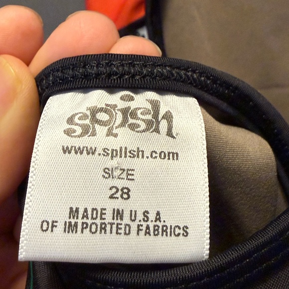 Betty Designs One-Piece Swimsuit with Floral/Multicolor Bands - Picture 5 of 8